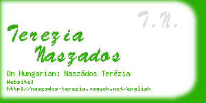 terezia naszados business card
